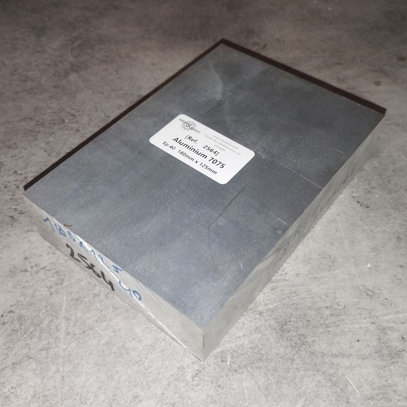 Aluminium 7075  Ep.40  180mm x 125mm