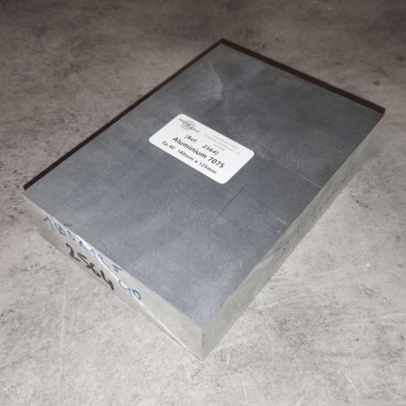 Aluminium 7075  Ep.40  180mm x 125mm