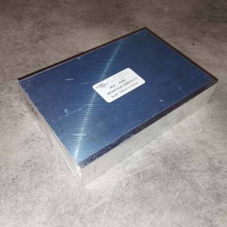 Aluminium 5083 h111 Ep.40  195mm x 130mm