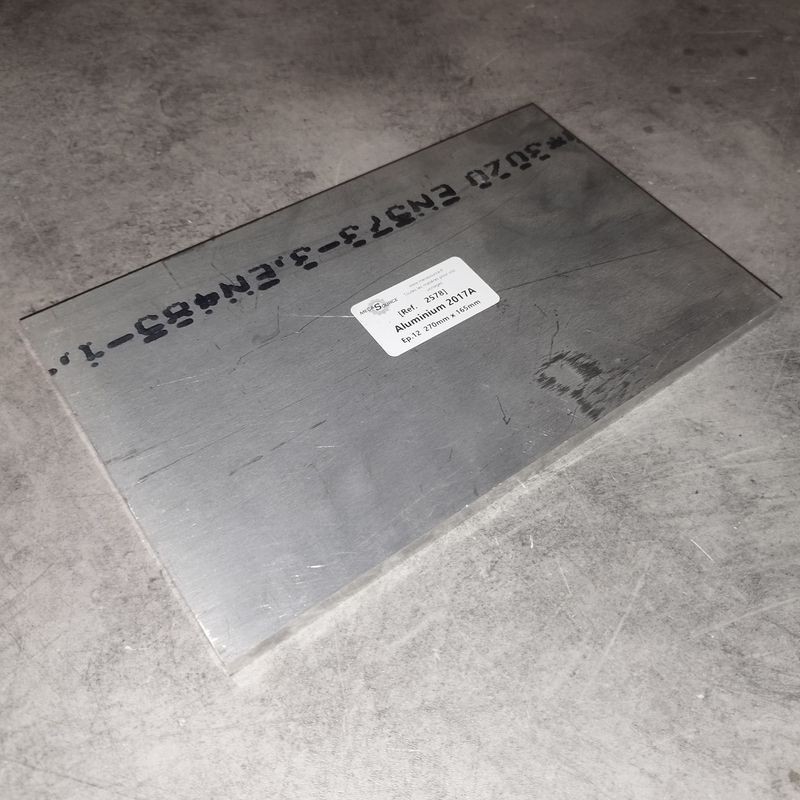 Aluminium 2017A  Ep.12  270mm x 165mm