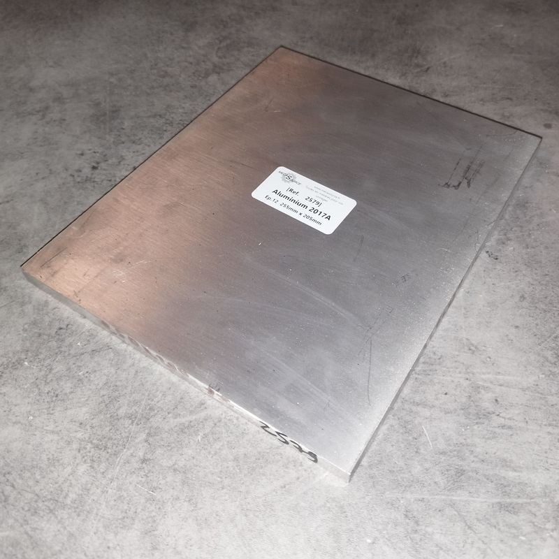 Aluminium 2017A  Ep.12  255mm x 205mm