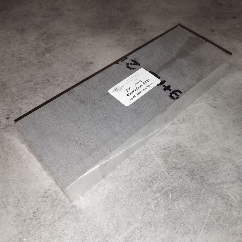 Aluminium 5083  Ep.40  260mm x 90mm