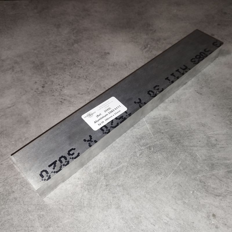 Aluminium 5083 h111 Ep.30  380mm x 55mm