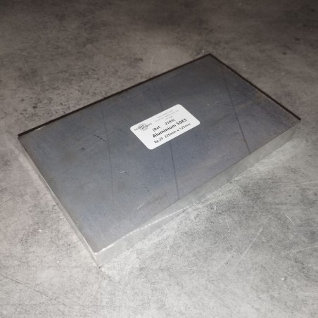 Aluminium 5083  Ep.25  220mm x 125mm