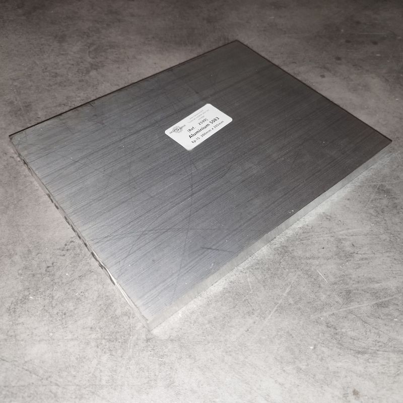 Aluminium 5083  Ep.15  260mm x 205mm