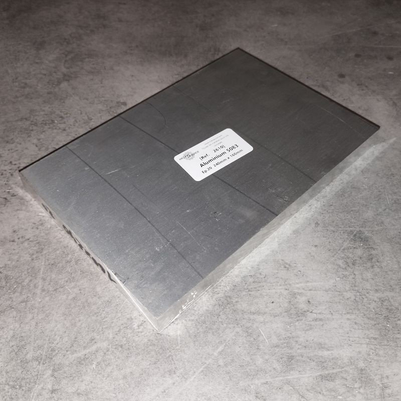Aluminium 5083  Ep.20  240mm x 160mm
