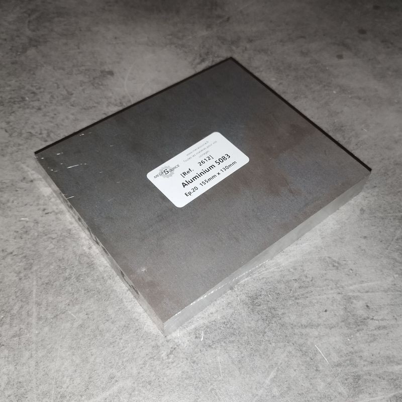Aluminium 5083  Ep.20  155mm x 130mm