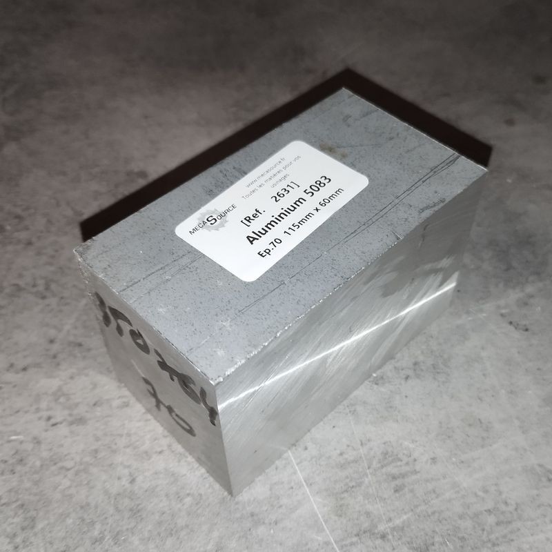 Aluminium 5083  Ep.70  115mm x 60mm