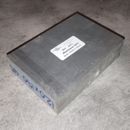Aluminium 7075  Ep.45  170mm x 120mm