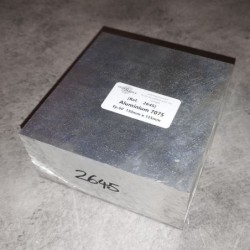 Aluminium 7075  Ep.60  130mm x 135mm