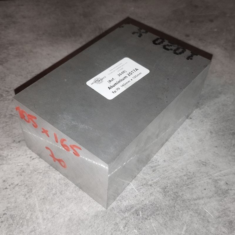 Aluminium 2017A  Ep.70  165mm x 105mm