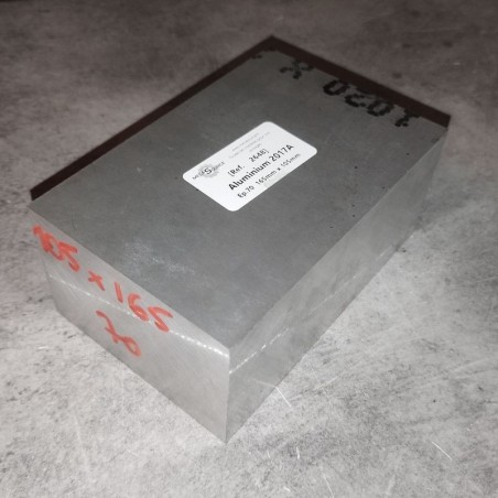 Aluminium 2017A  Ep.70  165mm x 105mm