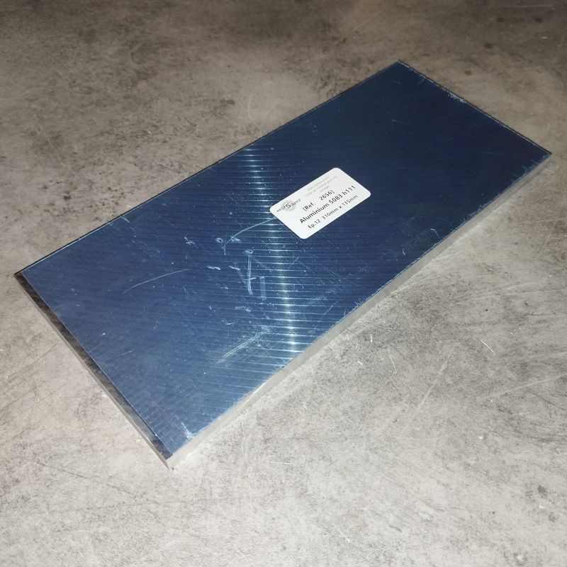Aluminium 5083 h111 Ep.12  310mm x 135mm