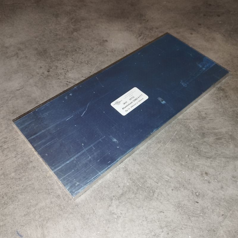 Aluminium 5083 h111 Ep.12  345mm x 150mm