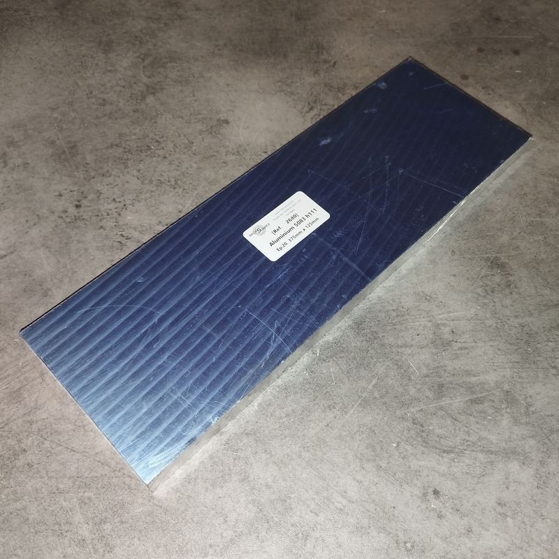 Aluminium 5083 h111 Ep.20  375mm x 125mm