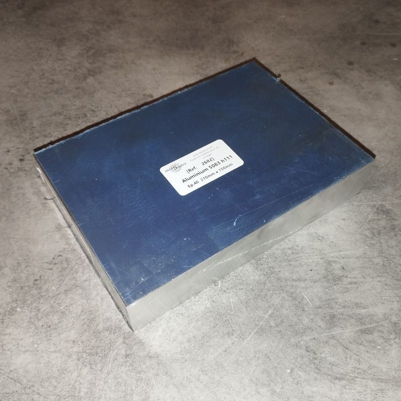 Aluminium 5083 h111 Ep.40  210mm x 150mm