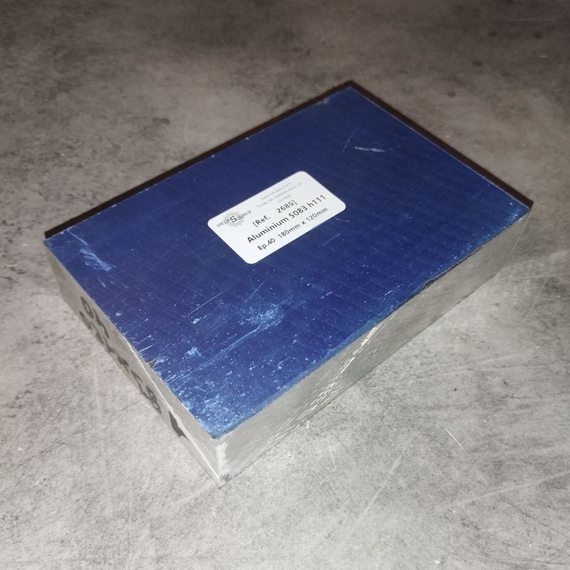 Aluminium 5083 h111 Ep.40  180mm x 120mm