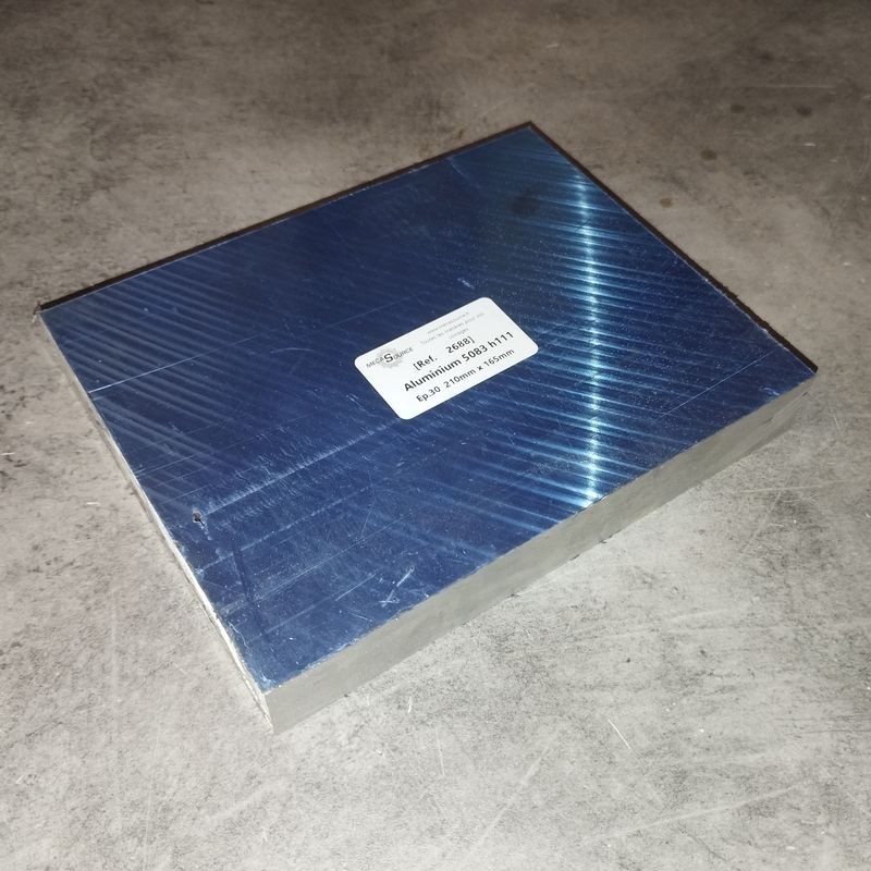 Aluminium 5083 h111 Ep.30  210mm x 165mm