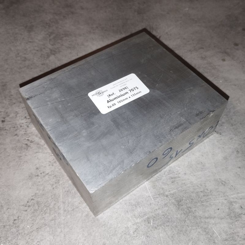 Aluminium 7075  Ep.60  165mm x 135mm