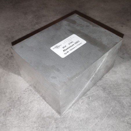 Aluminium 5083  Ep.80  155mm x 115mm