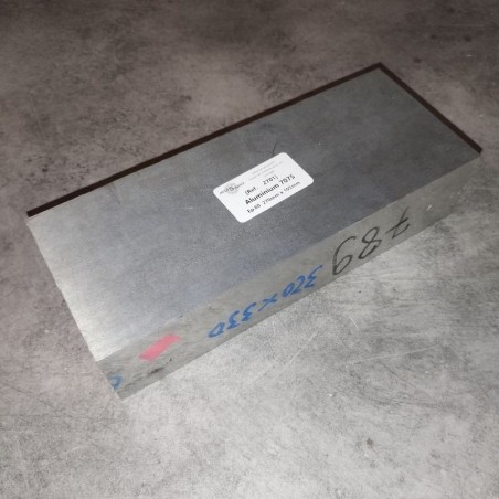 Aluminium 7075  Ep.60  270mm x 105mm