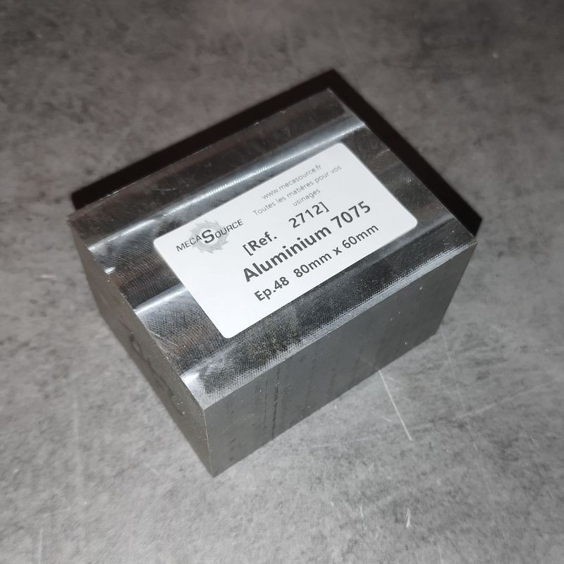 Aluminium 7075  Ep.48  80mm x 60mm
