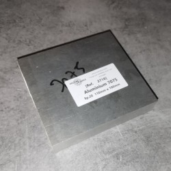 Aluminium 7075  Ep.20  110mm x 100mm