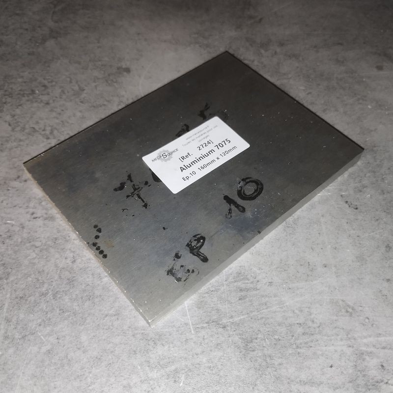 Aluminium 7075  Ep.10  160mm x 120mm