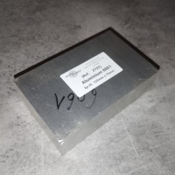 Aluminium 6061  Ep.35  125mm x 75mm