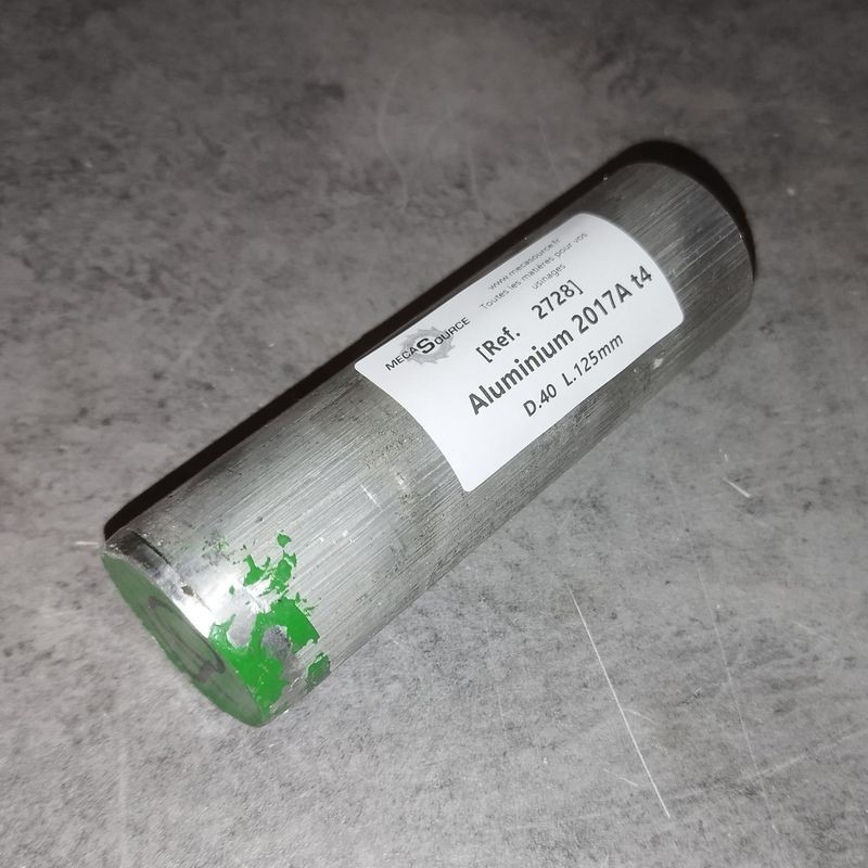 Aluminium 2017A t4 D.40  L.125mm