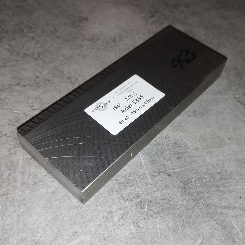 Acier S355  Ep.20  175mm x 65mm