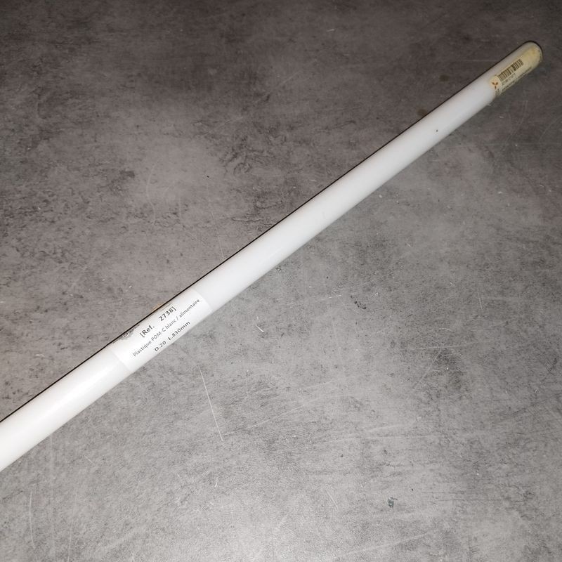 Plastique POM-C blanc / alimentaire D.20  L.830mm