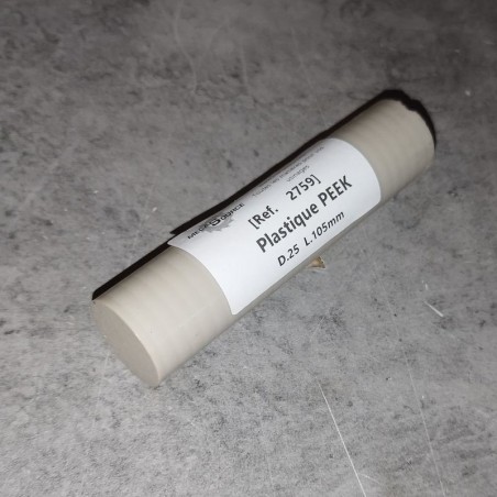 Plastique PEEK  D.25  L.105mm