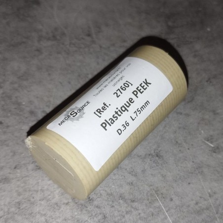 Plastique PEEK  D.36  L.75mm
