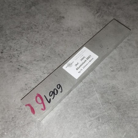 Aluminium 6061  Ep.15  225mm x 40mm