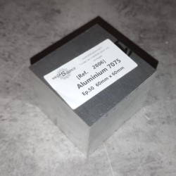 Aluminium 7075  Ep.50  60mm x 60mm