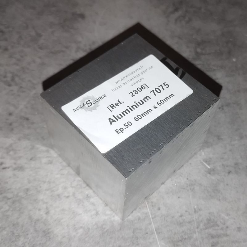 Aluminium 7075  Ep.50  60mm x 60mm