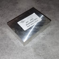 Aluminium 7075  Ep.22  90mm x 65mm