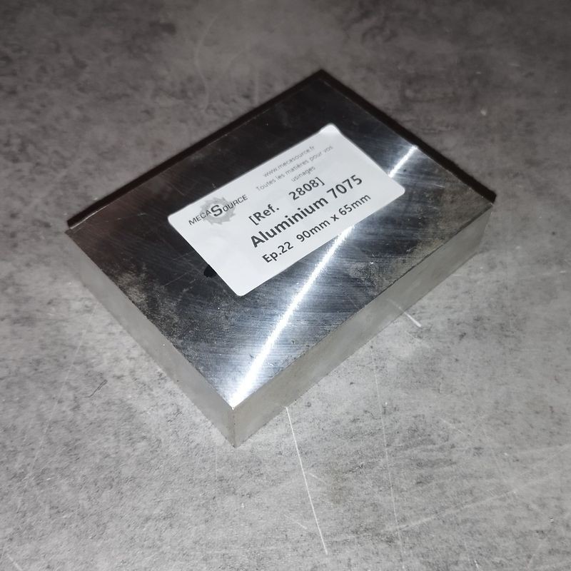 Aluminium 7075  Ep.22  90mm x 65mm
