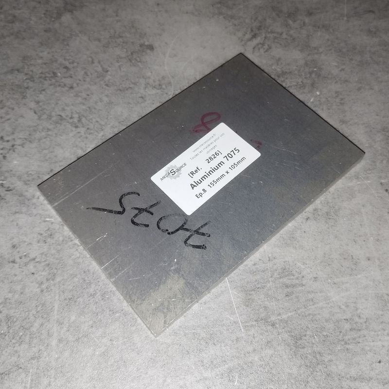 Aluminium 7075  Ep.8  155mm x 105mm
