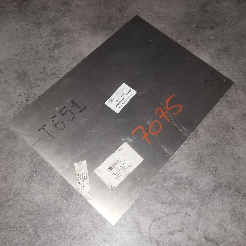 Aluminium 7075 t651 Ep.8  340mm x 250mm