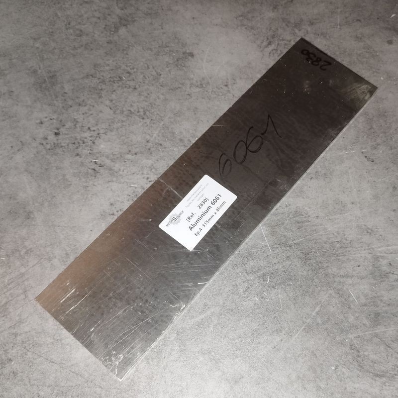 Aluminium 6061  Ep.4  315mm x 85mm