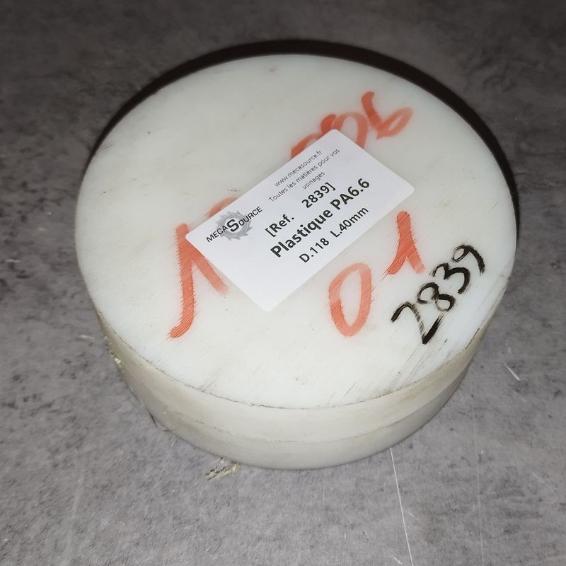 Plastique PA6.6  D.118  L.40mm
