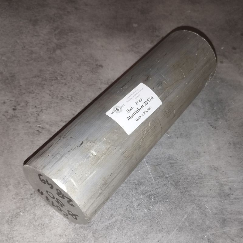 Aluminium 2017A  D.80  L.250mm