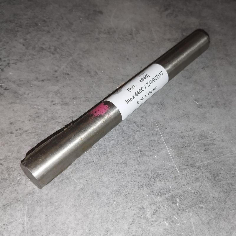 Inox 440C / Z100CD17  D.20  L.195mm
