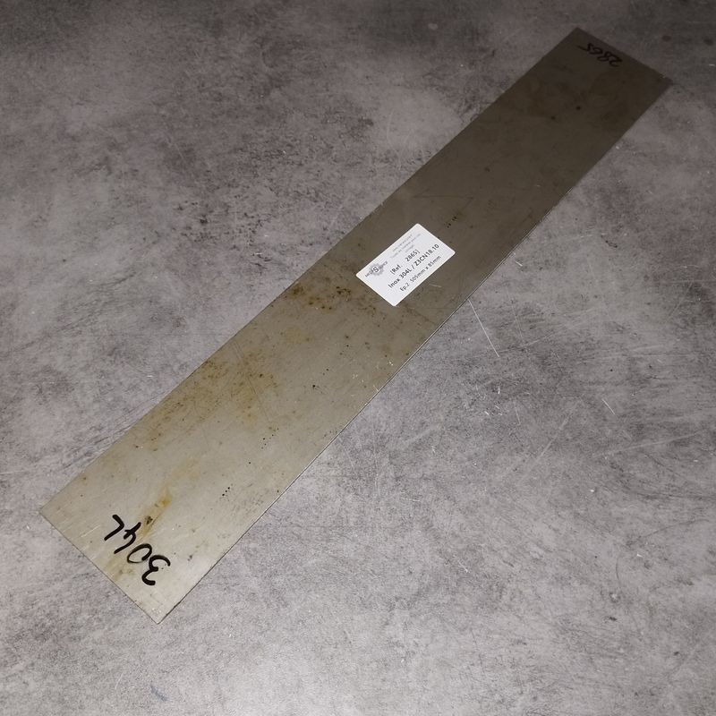 Inox 304L / Z3CN18.10  Ep.2  505mm x 85mm