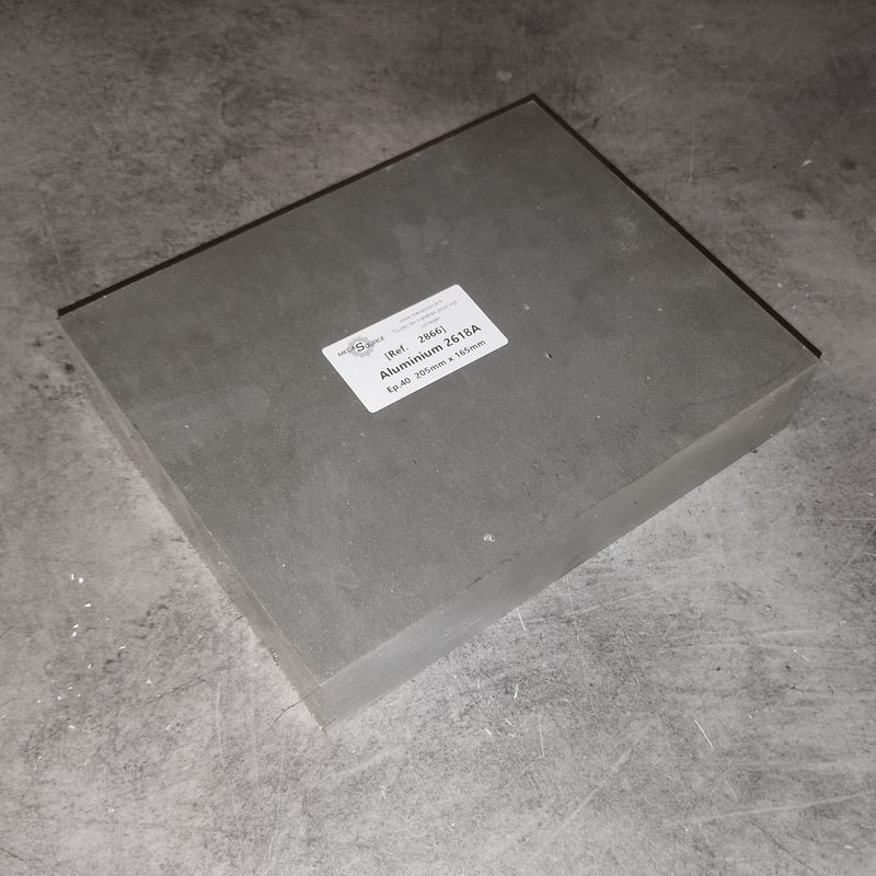Aluminium 2618A  Ep.40  205mm x 165mm