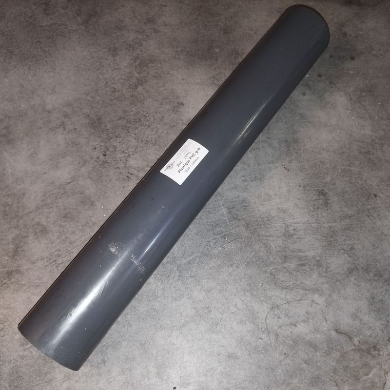 Plastique PVC gris D.80  L.550mm