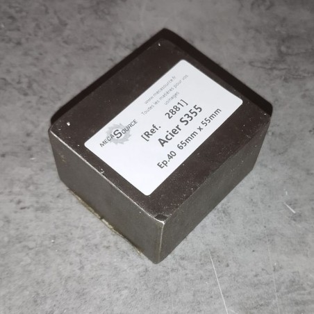 Acier S355  Ep.40  65mm x 55mm