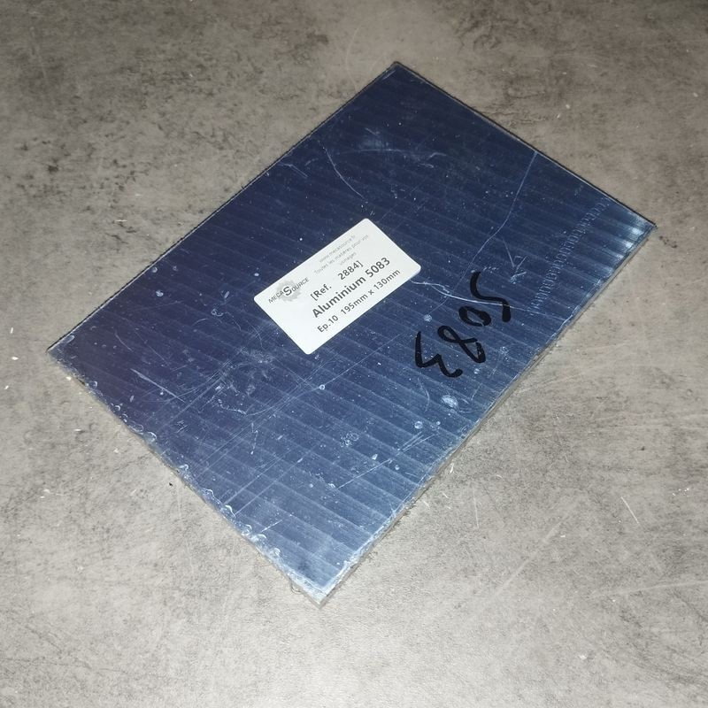 Aluminium 5083  Ep.10  195mm x 110mm